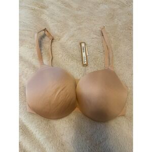 SKIMS Ultimate Push Up Plunge Bra 34DD Mica Style BRUWR1881 New With Tags